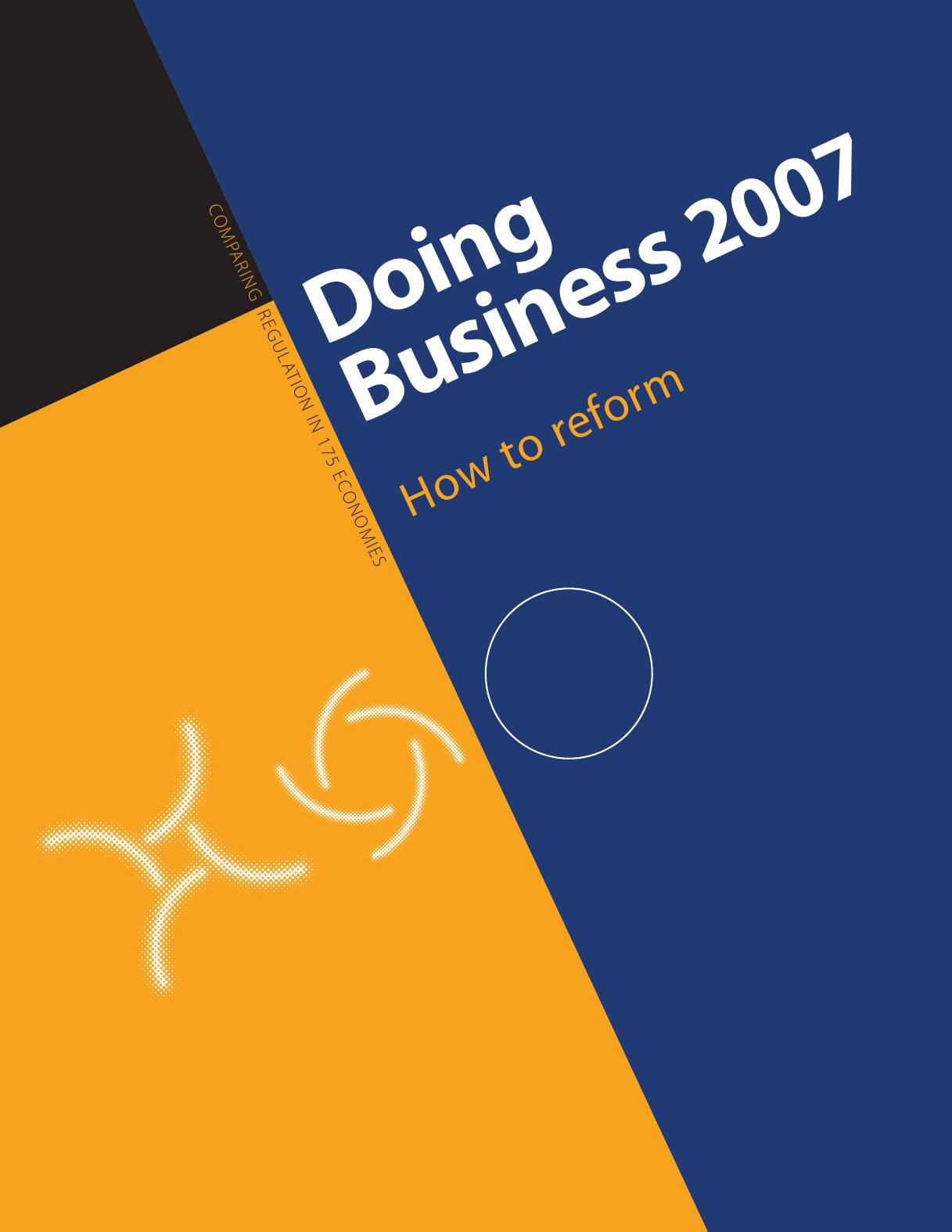 Doing Business 2007: How to Reform (Doing Business) by World Bank