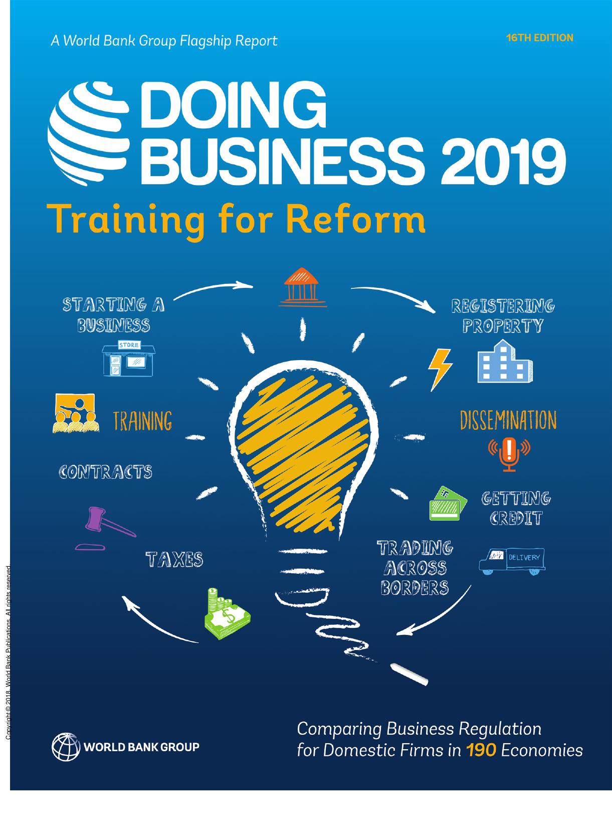Doing Business 2019 : Training for Reform by World World Bank
