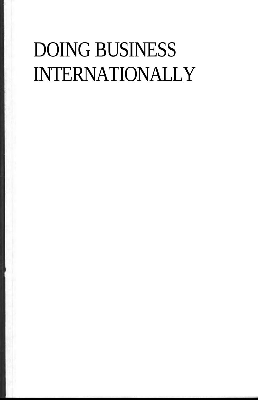 Doing Business Internationally, Second Edition by The Guide To Cross-Cultural Success