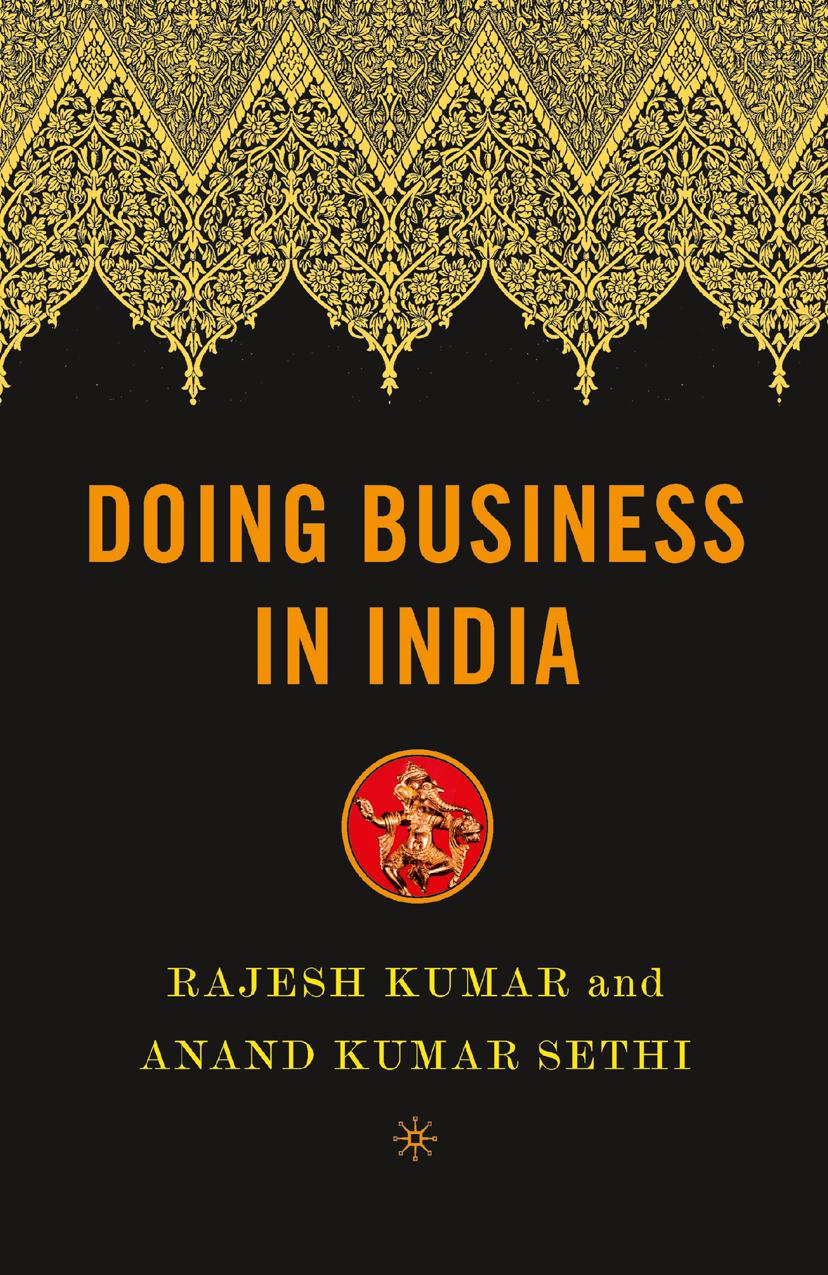 Doing Business in India: A Guide for Western Managers by Rajesh Kumar Anand Kumar Sethi (auth.)