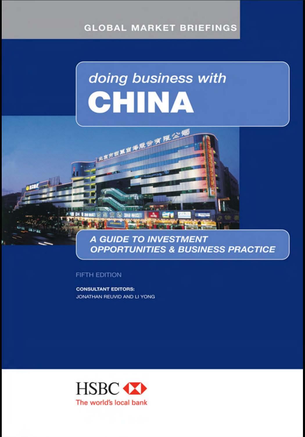 Doing Business with China by Unknow