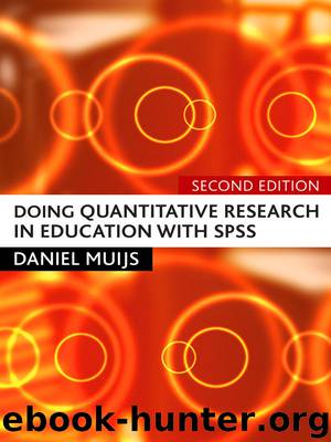 Doing Quantitative Research in Education with SPSS by Daniel Muijs