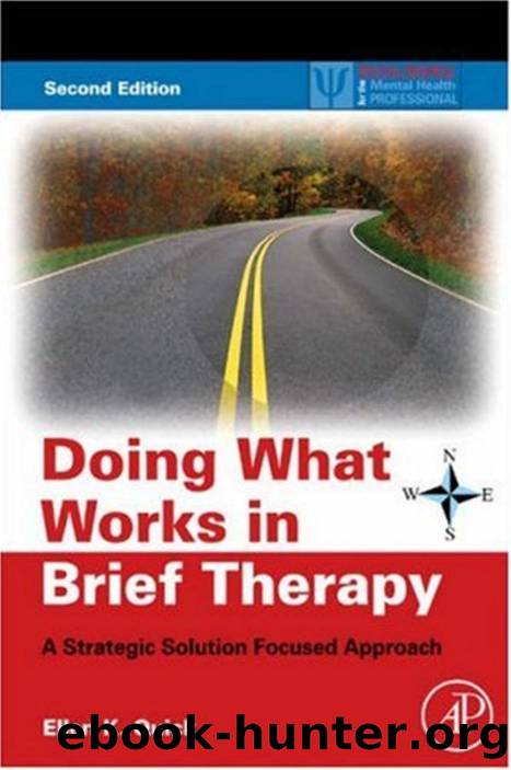 Doing What Works in Brief Therapy, Second Edition A Strategic Solution Focused Approach (Practical Resources for the Mental Health Professional) by Unknown