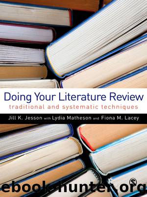 Doing Your Literature Review by Jesson Jill; Matheson Lydia; Lacey Fiona M