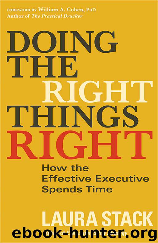 Doing the Right Things Right: How the Effective Executive Spends Time by Laura Stack