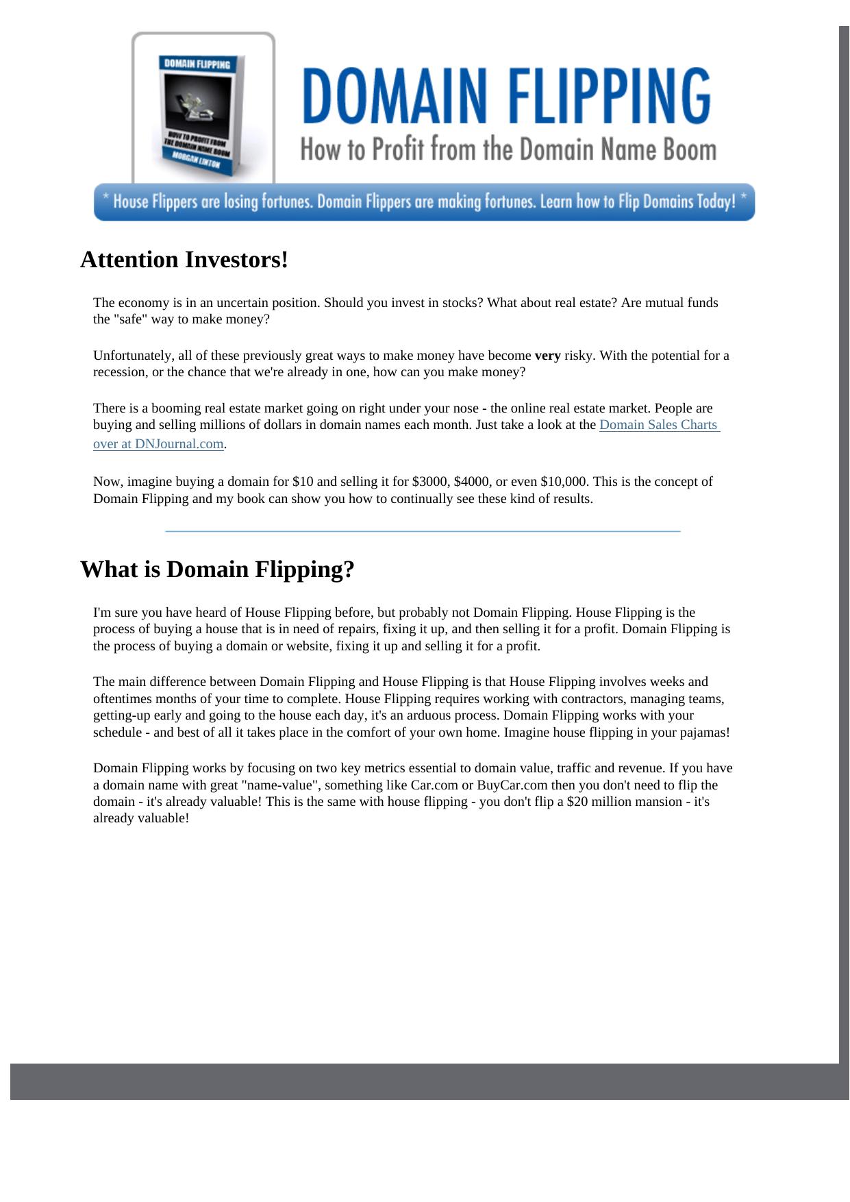 Domain Flipping- Learn How To Flip Domain Names And Profit. by Best of Kuszter's Collection