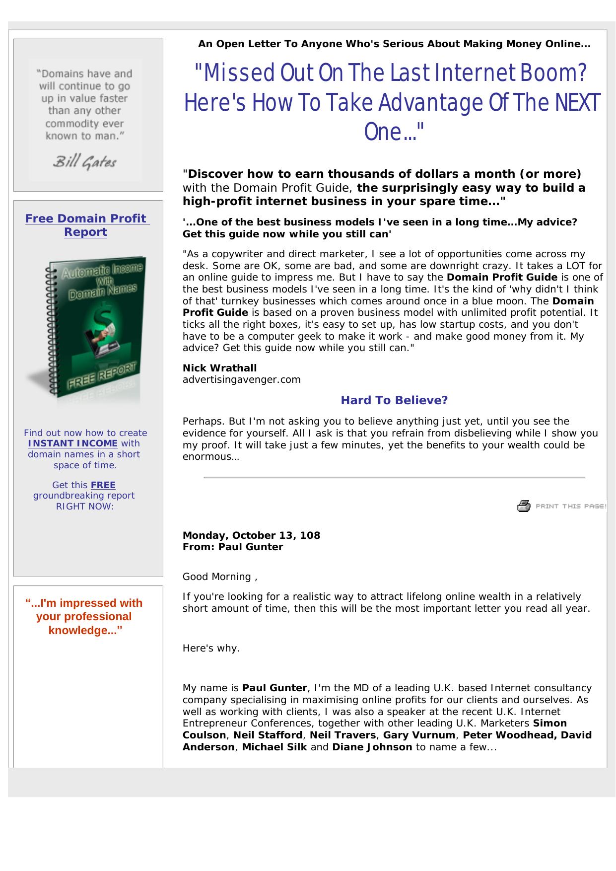 Domain Profit Guide. by Best of Kuszter's Collection