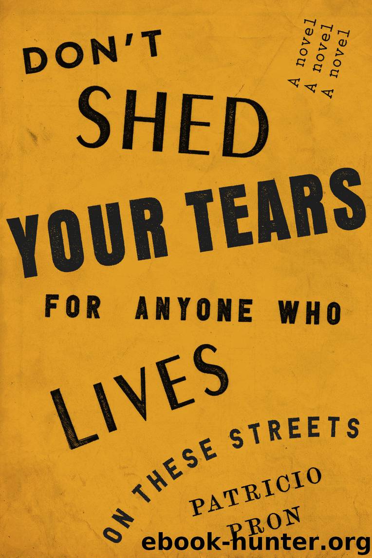 Don't Shed Your Tears for Anyone Who Lives on These Streets by Patricio Pron