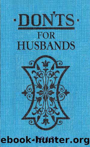 Don'ts for Husbands by Blanche Ebbutt