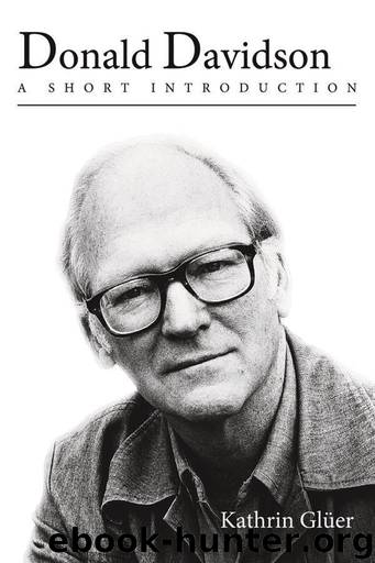 Donald Davidson by Glüer Kathrin;
