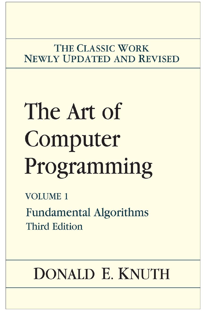 Donald E. Knuth by The Art of Computer Programming Vol. 1 Fundamental Algorithms 3rd Edition