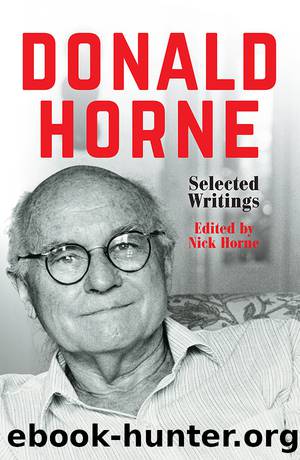 Donald Horne by Horne Donald;Horne Nick;