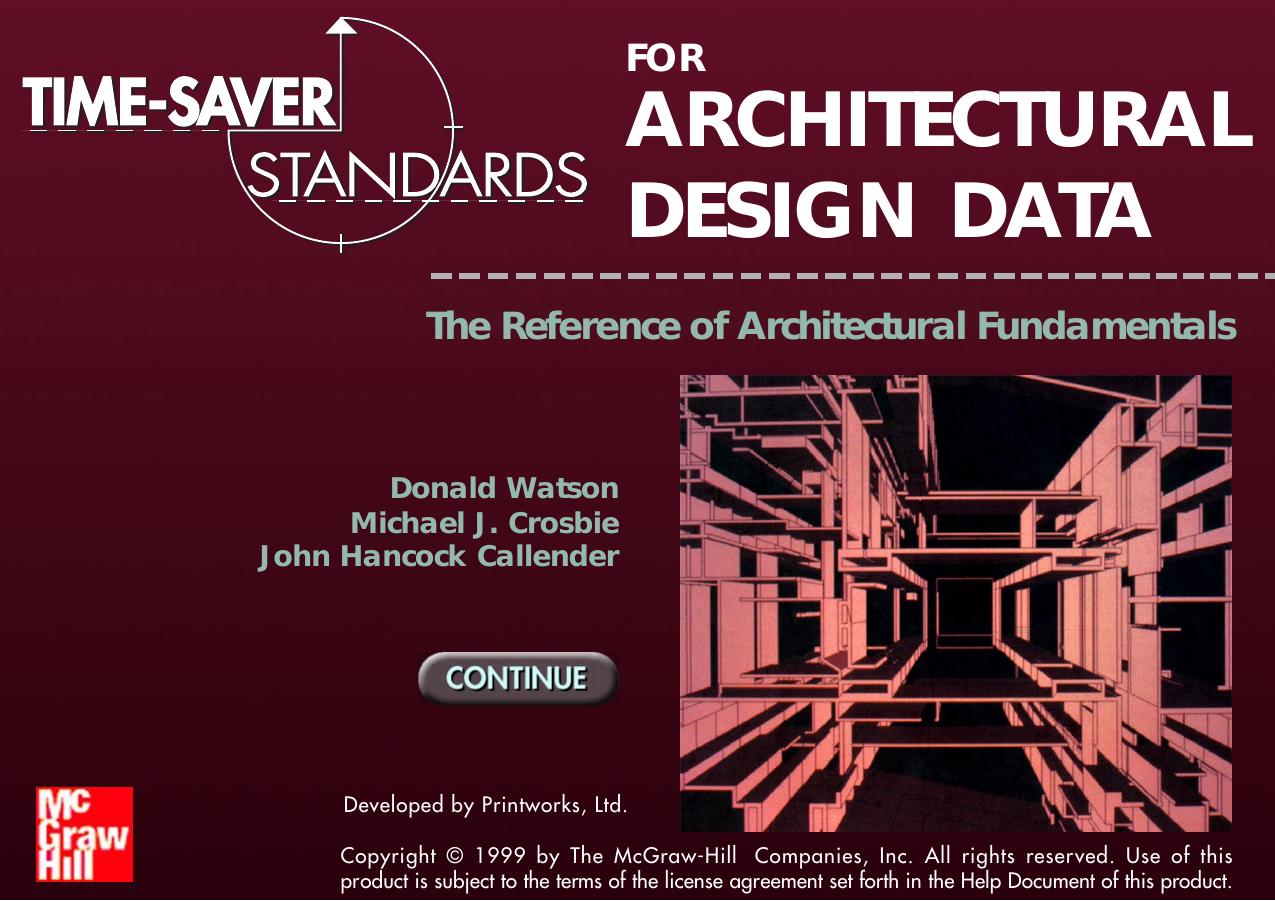 Donald Watson by Time-Saver Standards for Architectural Design Data