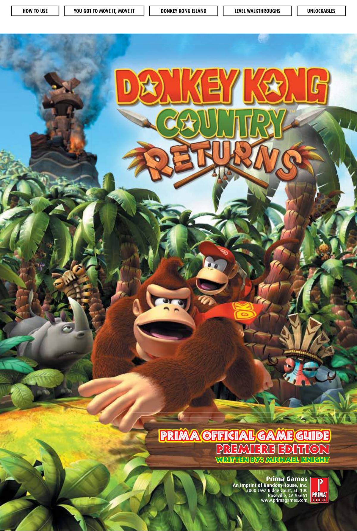 Donkey Kong Country Returns: Prima Official Game Guide (Prima Official Game Guides) by Michael Knight