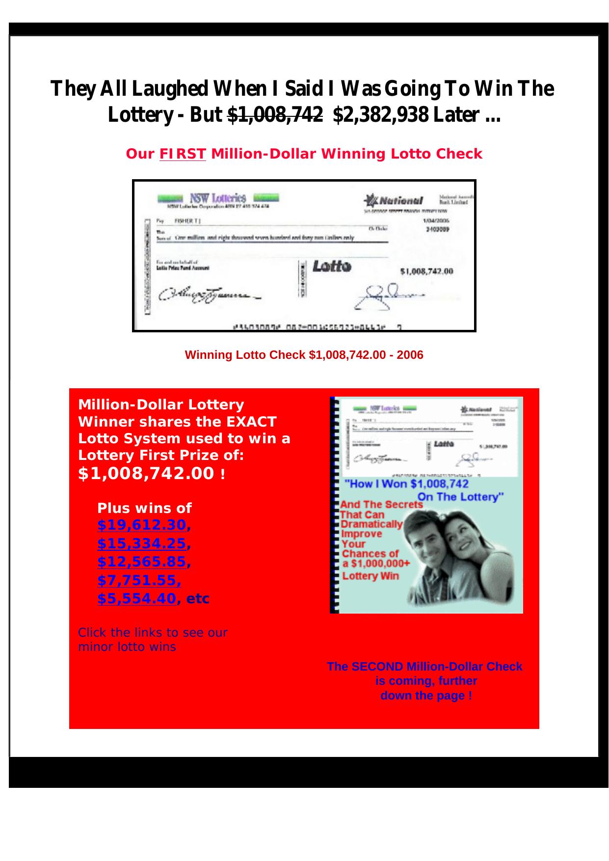 Double Lottery Winner Reveals His Lotto Secrets. by Best of Kuszter's Collection