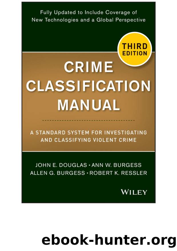 Douglas, John - Crime Classification Manual by Douglas John