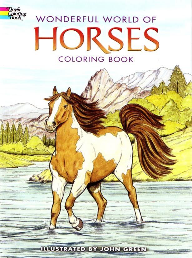 Dover Publications-Wonderful World Of Horses Coloring Book (Repost) by Unknow