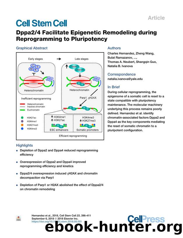 Dppa24 Facilitate Epigenetic Remodeling during Reprogramming to Pluripotency by unknow