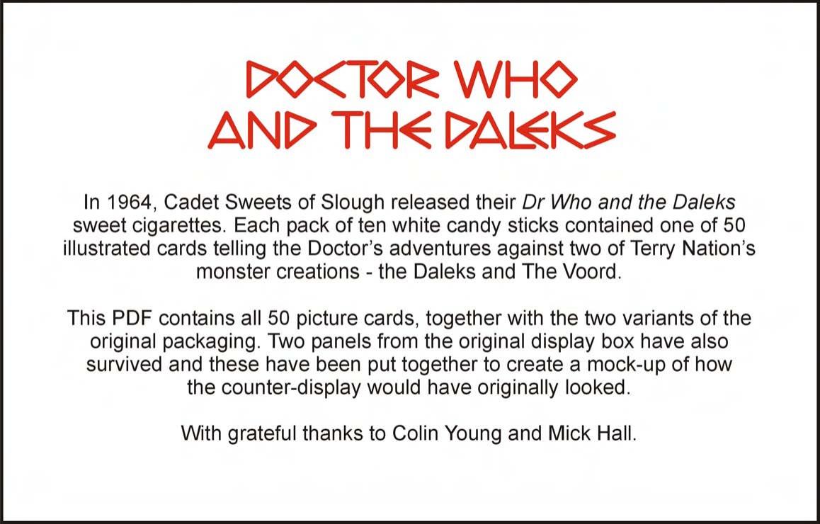 Dr Who and the Daleks by Unknown