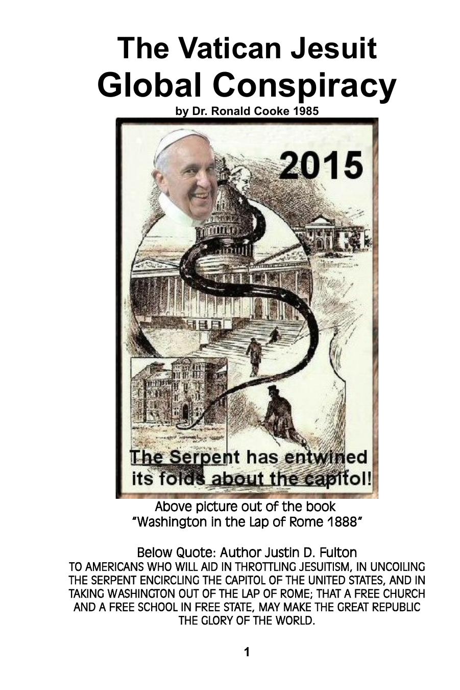 Dr. Ronald Cooke - The Vatican Jesuit Global Conspiracy (1985) by pdf