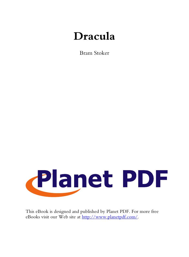 Dracula by Bram Stoker
