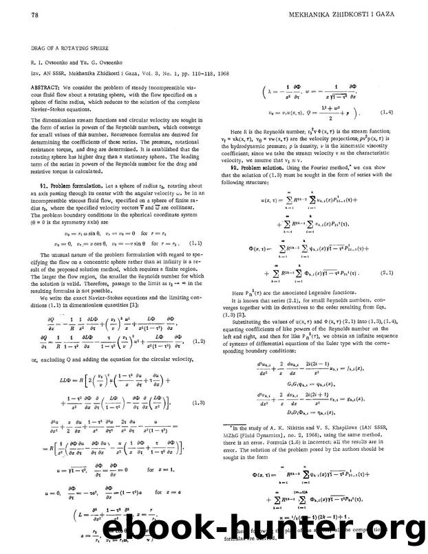 Drag of a rotating sphere by Unknown