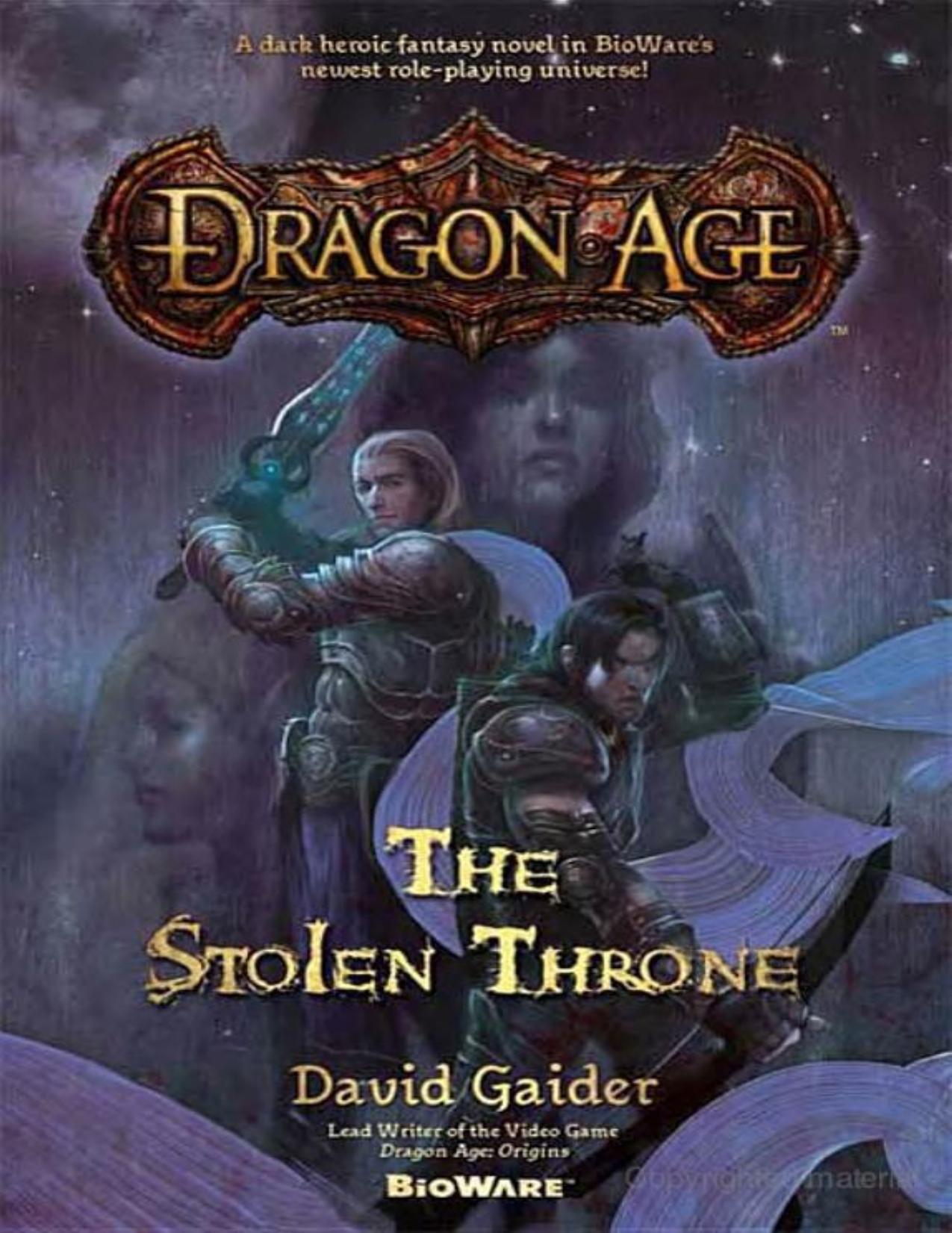 Dragon Age Book 1: The Stolen Throne by David Gaider