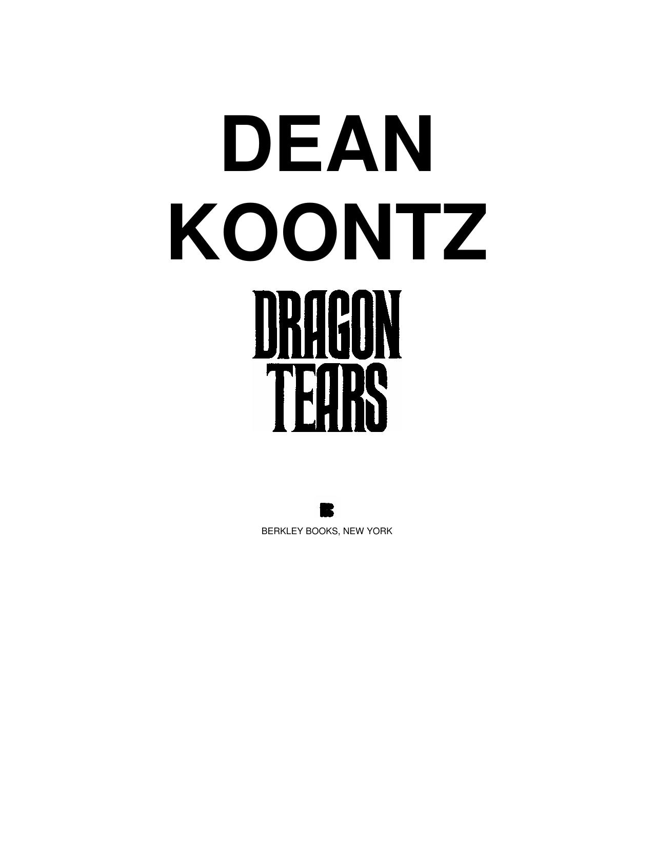 Dragon Tears by Dean Koontz