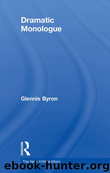 Dramatic Monologue by Byron Glennis