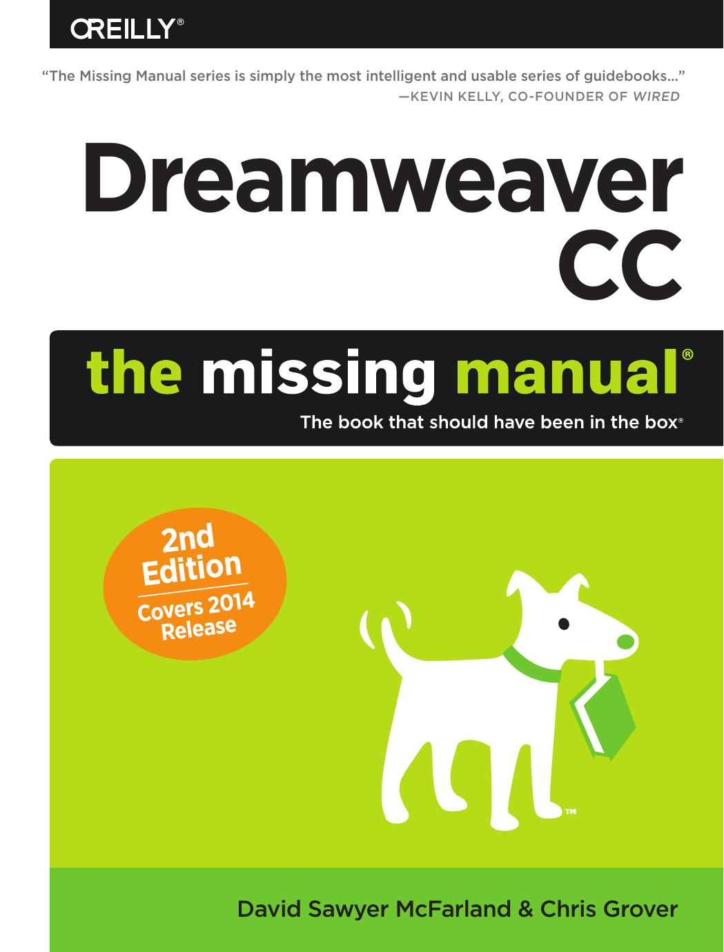 Dreamweaver CC: The Missing Manual, Second Edition by David Sawyer McFarland & Chris Grover