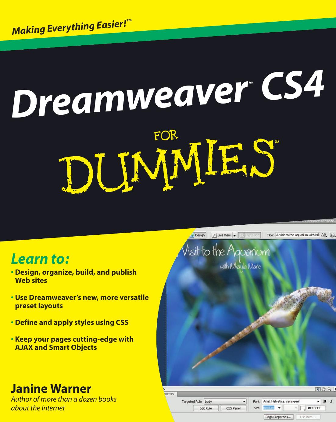 Dreamweaver CS4 For Dummies by Janine Warner