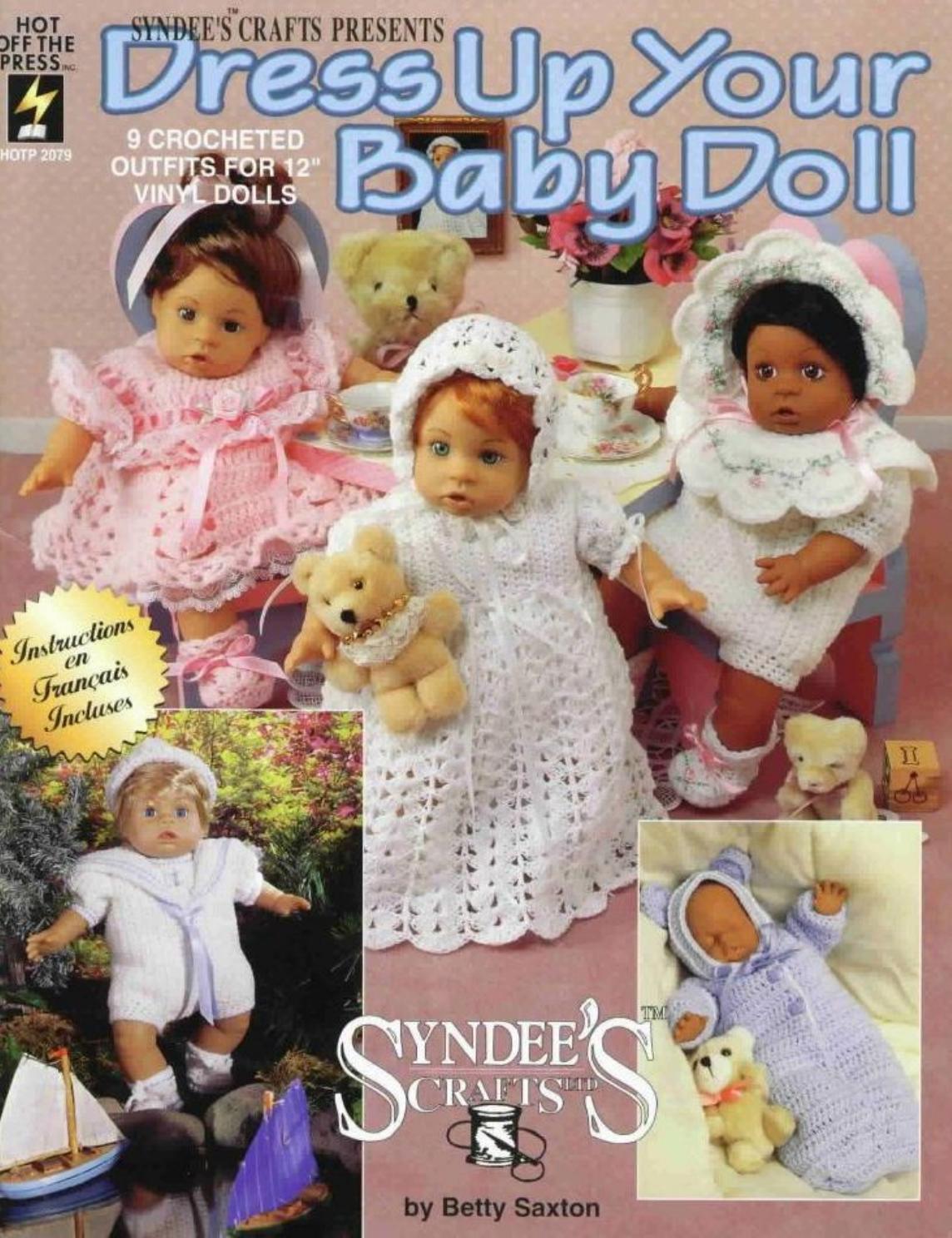 Dress Up Your Baby Doll 9 Crocheted Outfits for 12 inch dolls by Unknown