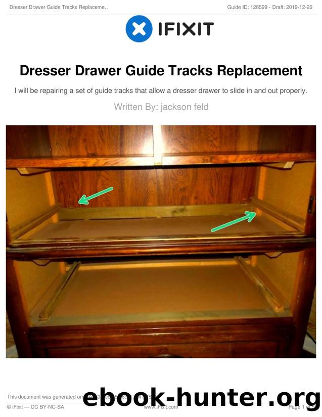 Dresser Drawer Guide Tracks Replacement by Unknown