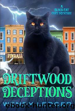 Driftwood Deceptions: A Black Cat Cozy Mystery (The Maggie and Pepper Mysteries Book 3) by Wendy Ledger