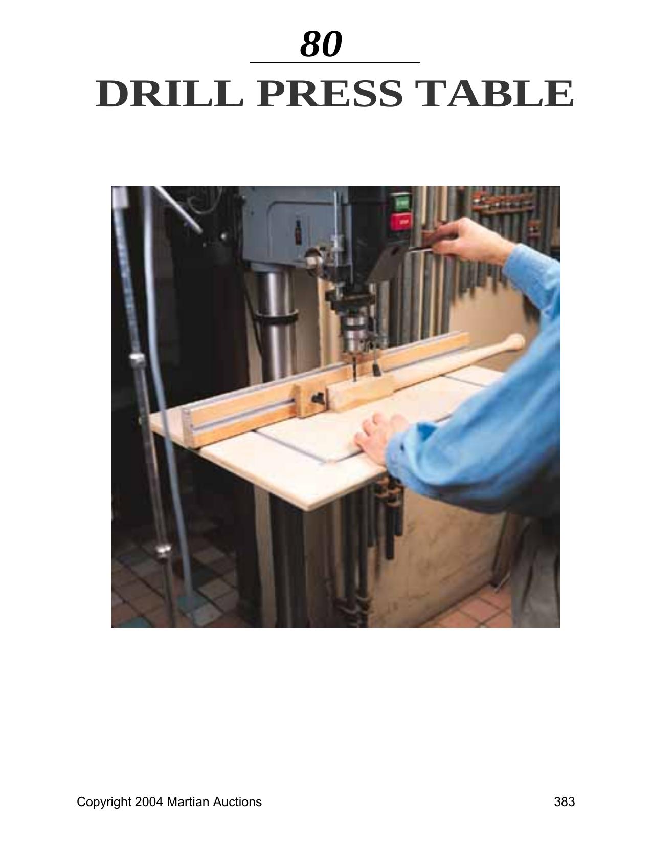Drill Press Table 3 by Unknown