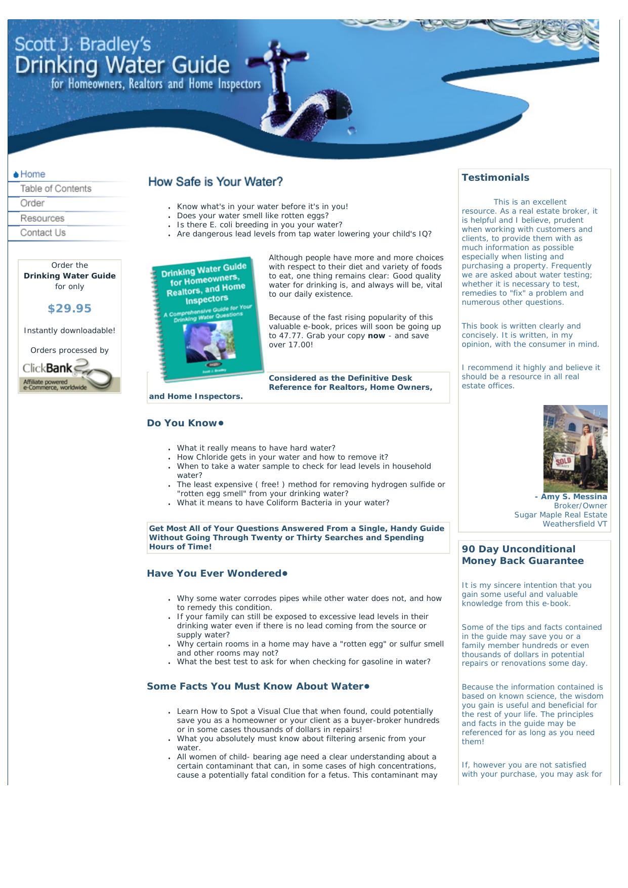 Drinking Water Guide. by Best of Kuszter's Collection