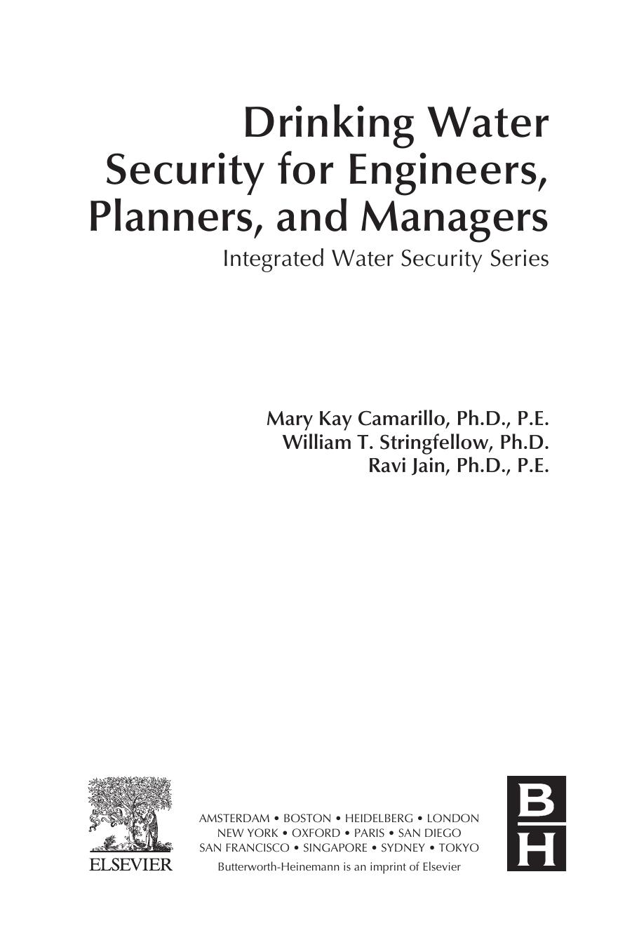 Drinking Water Security for Engineers, Planners, and Managers. Integrated Water Security Series by Ravi Jain (Eds.)