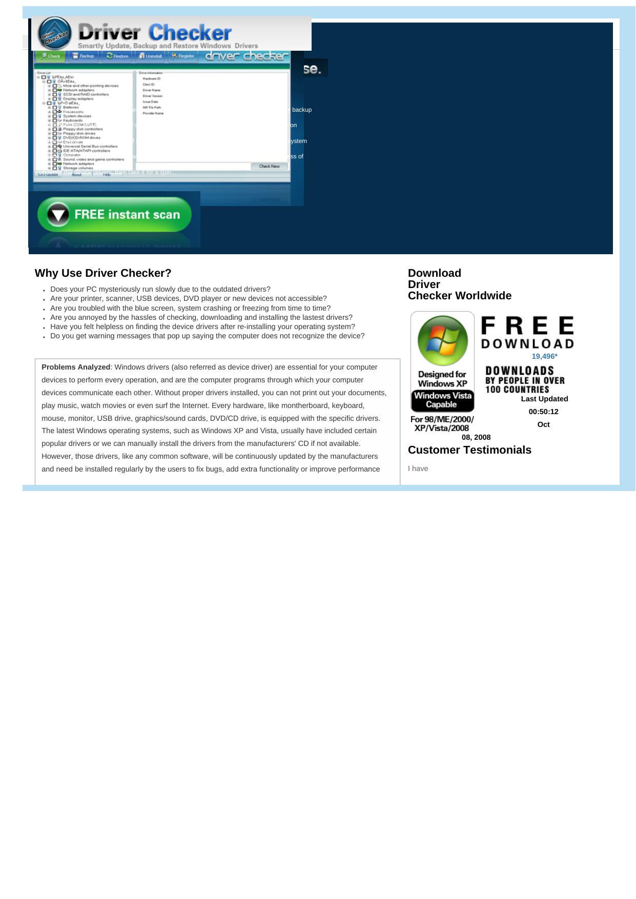 Driver Checker - Smartly Update,Backup And Restore Windows Drivers. by Best of Kuszter's Collection