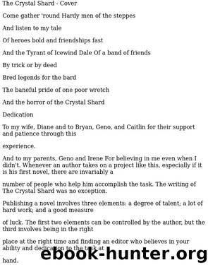 Drizzt - 04 - The Crystal Shard by Dads