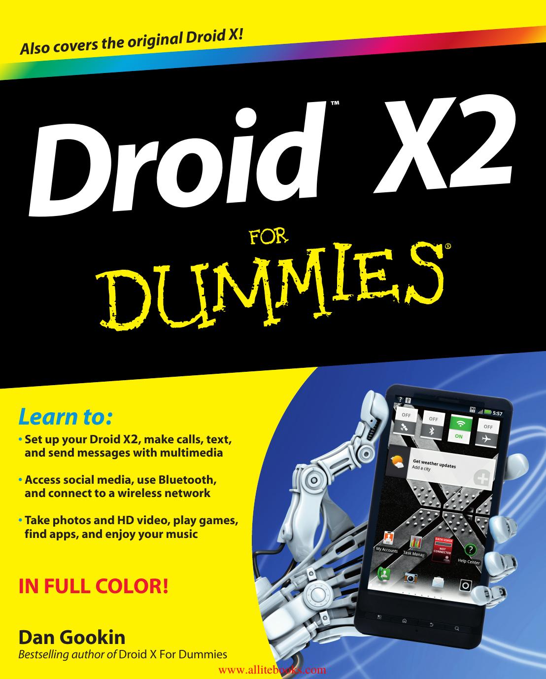 Droid X2 for Dummies by Gookin Dan
