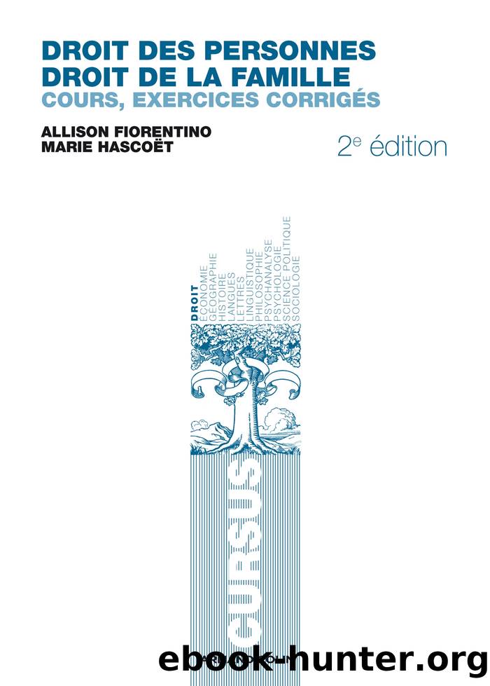 Droit des personnes, droit de la famille by Allison Fiorentino Marie Hascoët