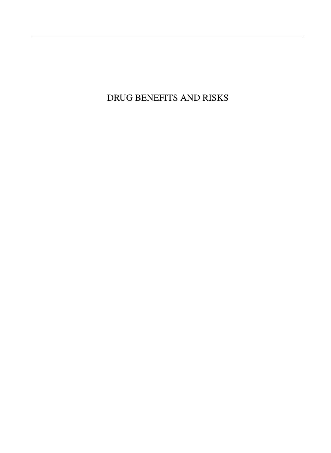 Drug Benefits and Risks: International Textbook of Clinical Pharmacology by Chris J. Van Boxtel Budiono Santoso I. Ralph Edwards