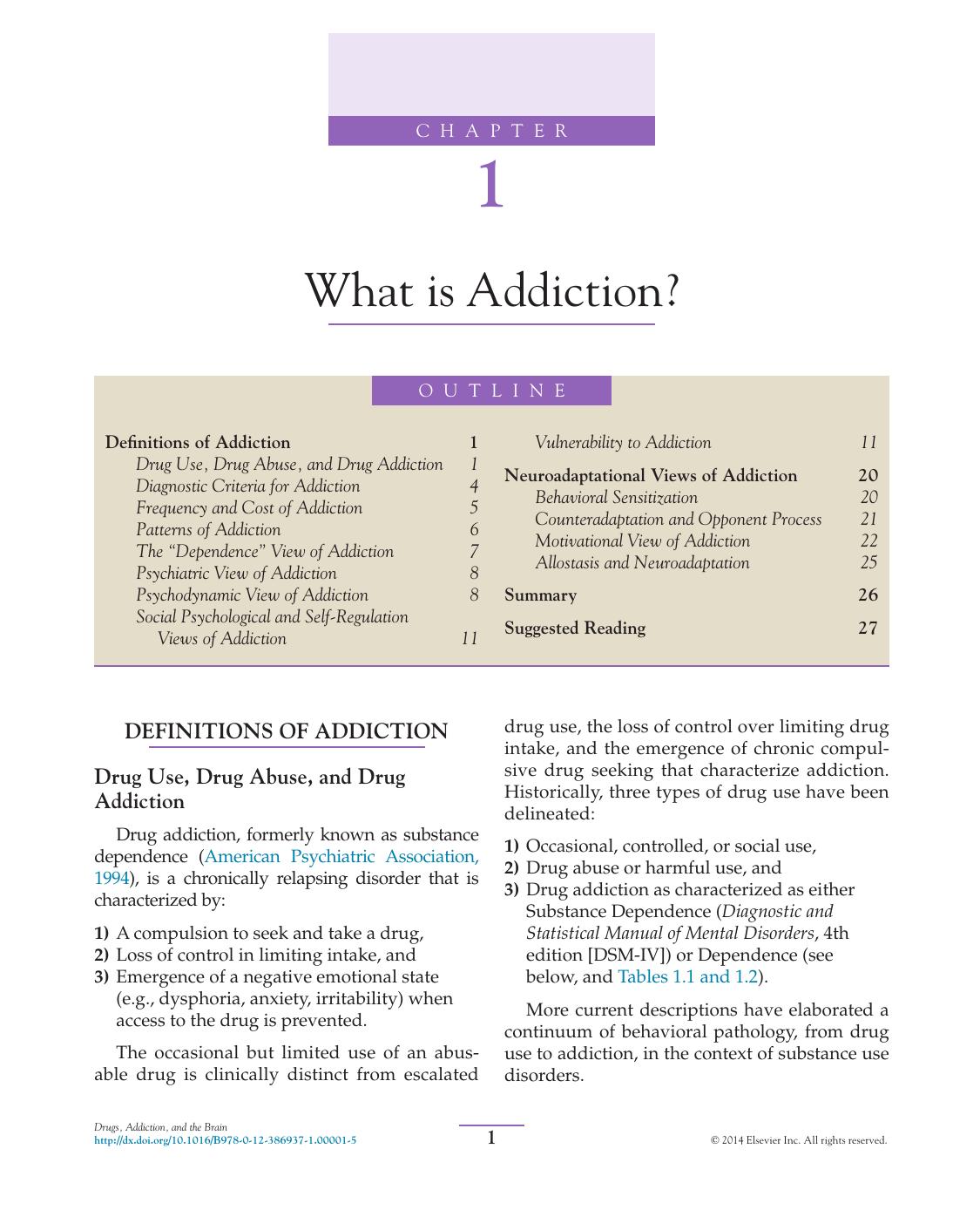 Drug, Addiction and the Brain by George F. Koob Michael A. Arends and Michel Le Moal