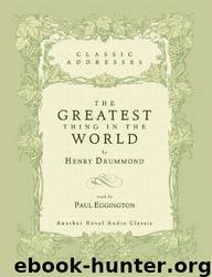 Drummond's Addresses by Henry Drummond