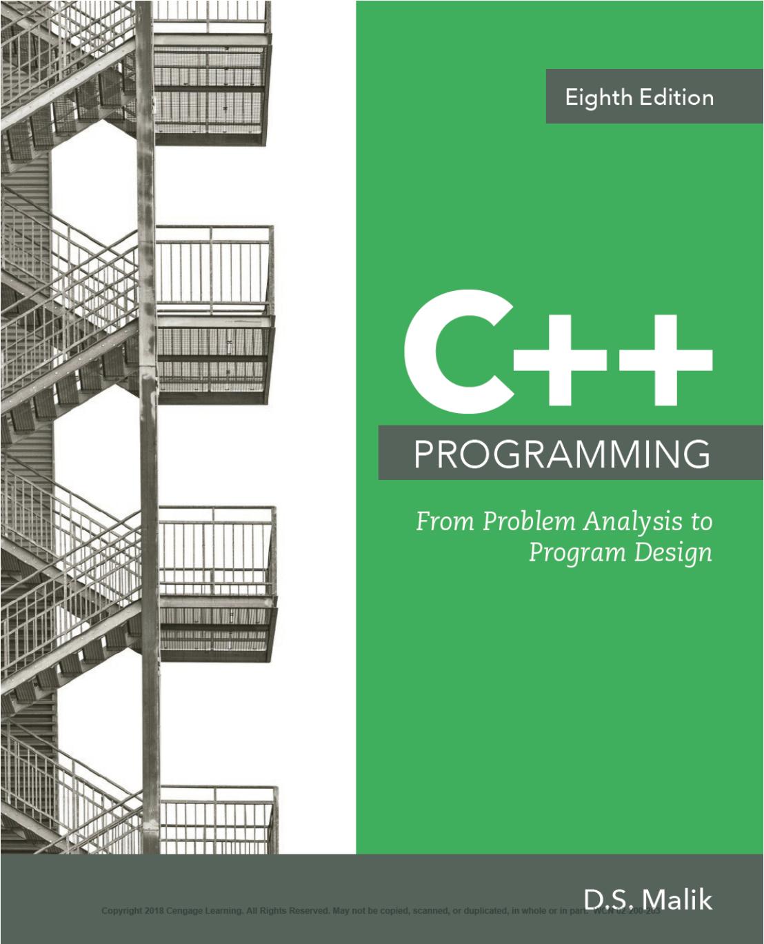 Ds Malik C Programming From Problem Analysis To Program Design Course Technology by Unknown