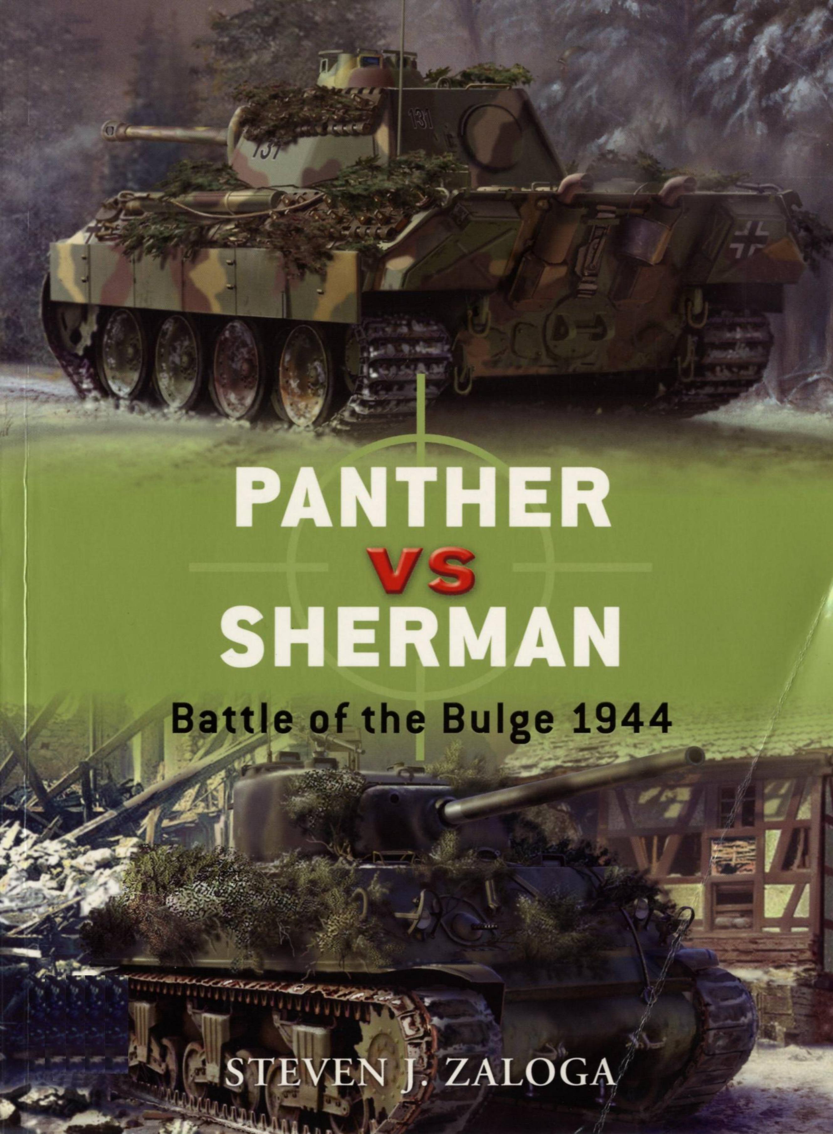 Duel 13 Panther vs Sherman Battle of the Bulge 1944 by Unknown