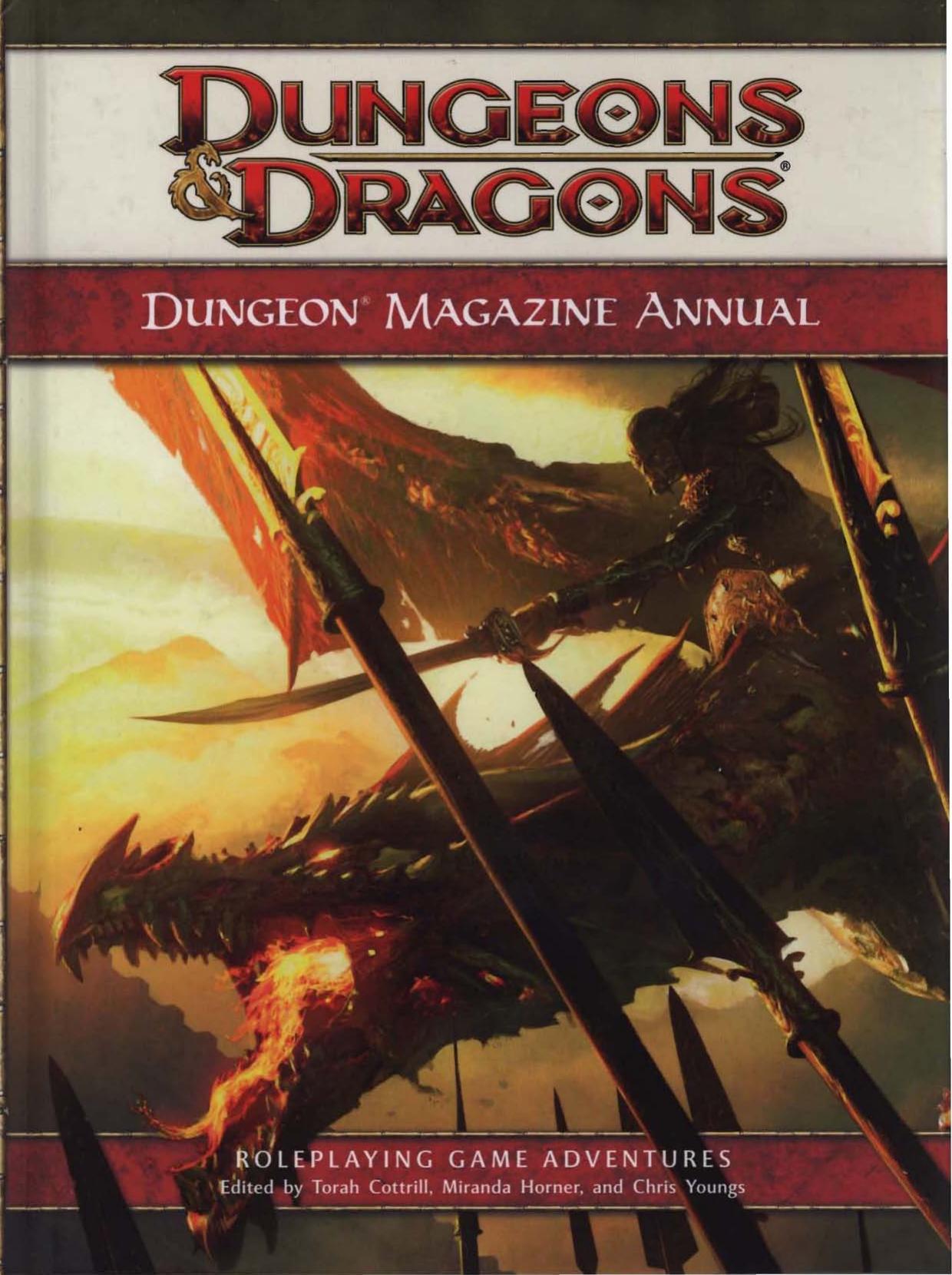 Dungeon Magazine Annual: A 4th Edition D&D Compilation (D&D Supplement) by Chris Youngs