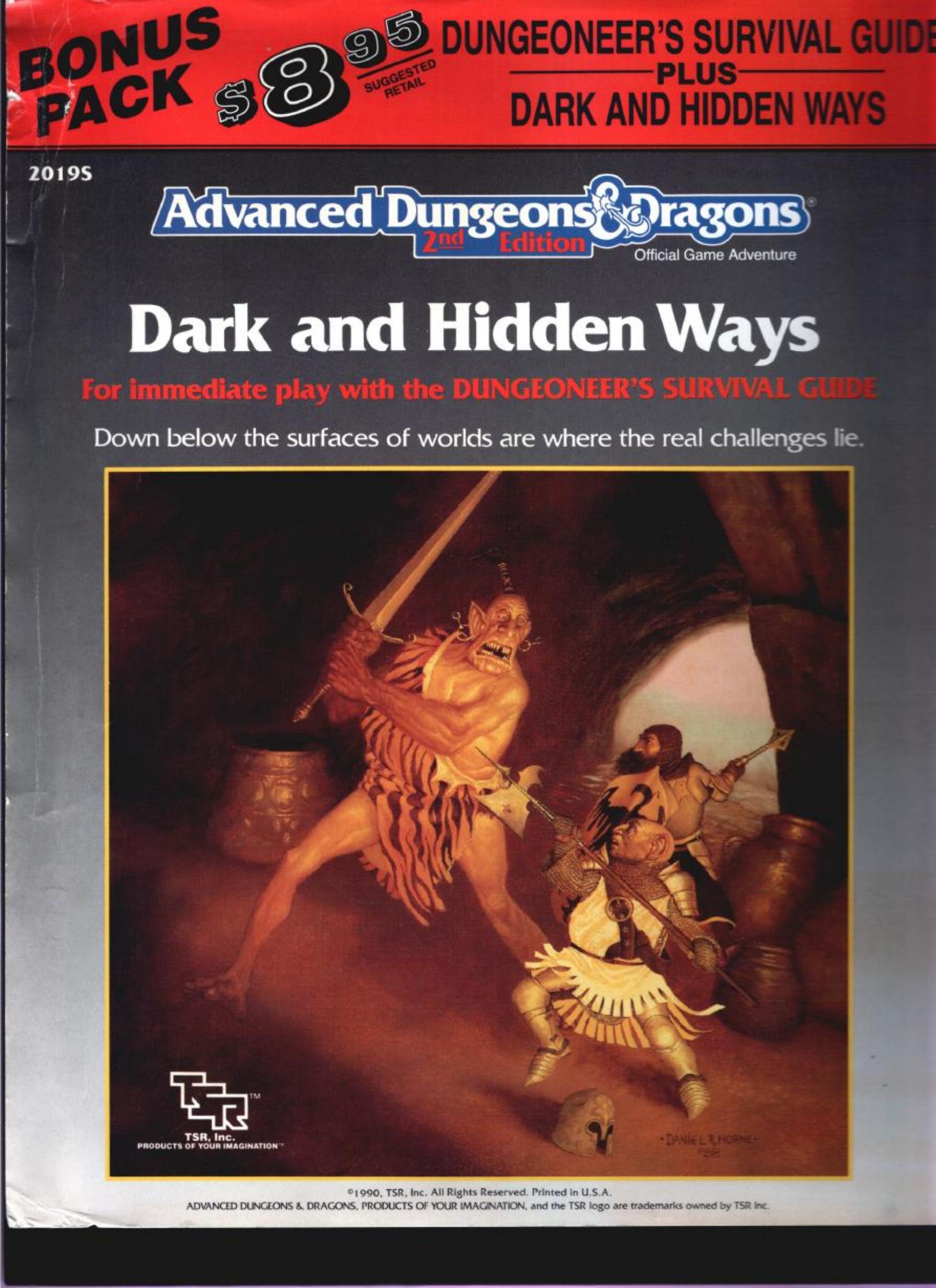 Dungeoneers Survival Guide - Dark and Hidden Ways set by 2nd Edition
