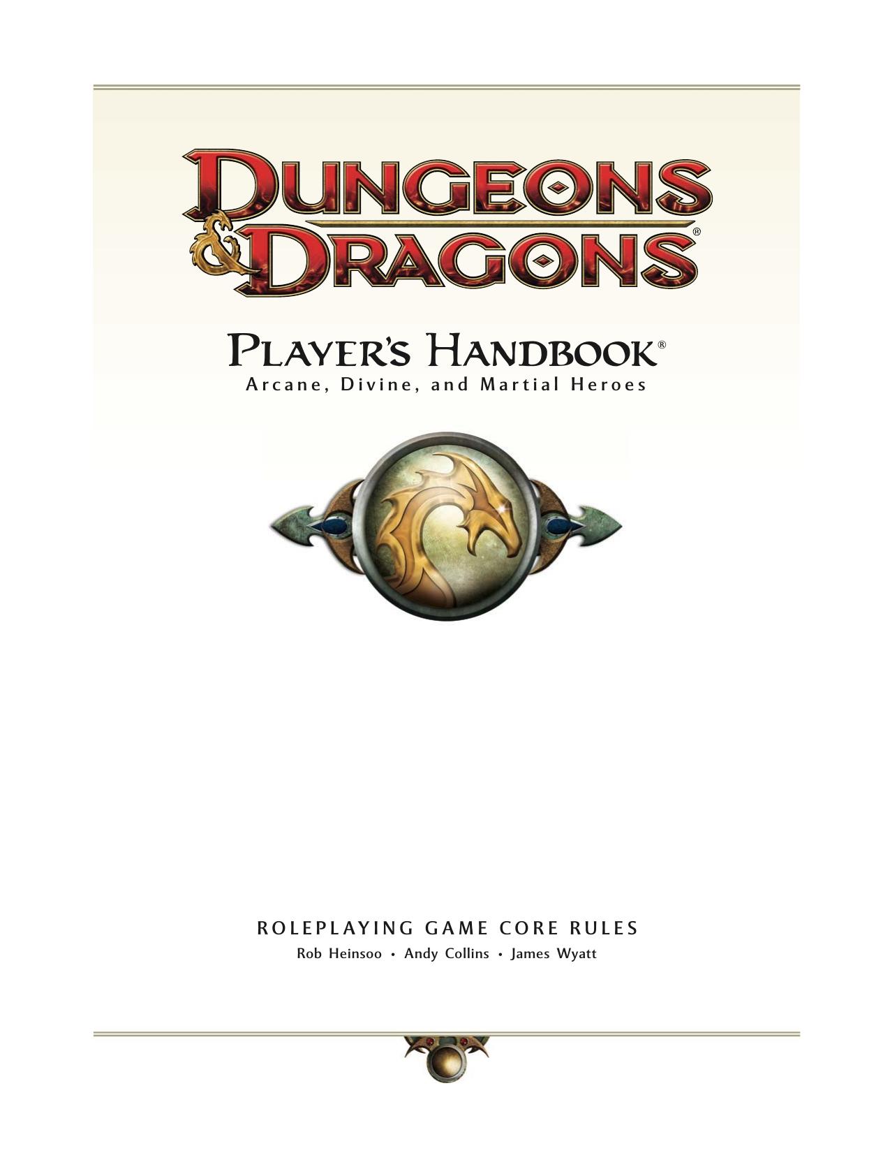 Dungeons & Dragons Player's Handbook by Unknow
