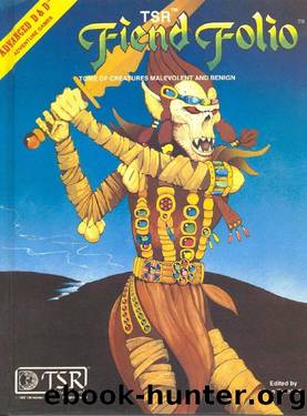 Dungeons and Dragons - Fiend Folio by Gary Gygax